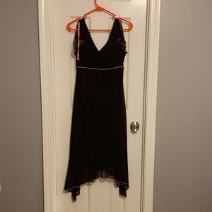 Black asymmetrical dress